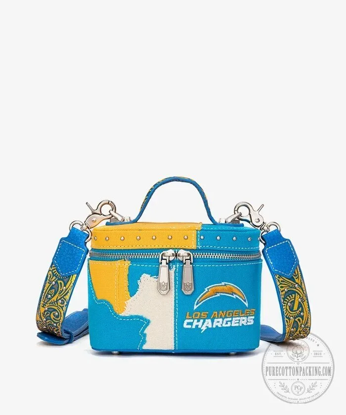 Los Angeles Chargers Football Team Western Canvas Crossbody Bag