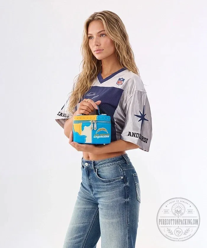 Los Angeles Chargers Football Team Western Canvas Crossbody Bag 8 Los Angeles Chargers Football Team Western Canvas Crossbody Bag
