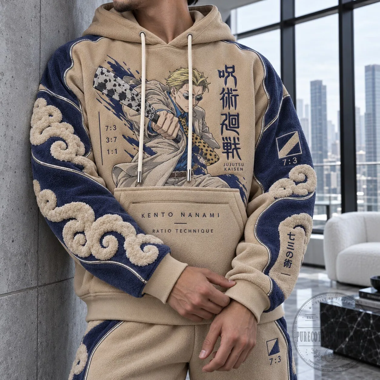 Jujutsu Kaisen Kento Nanami Ratio Technique Anime Character Hoodie
