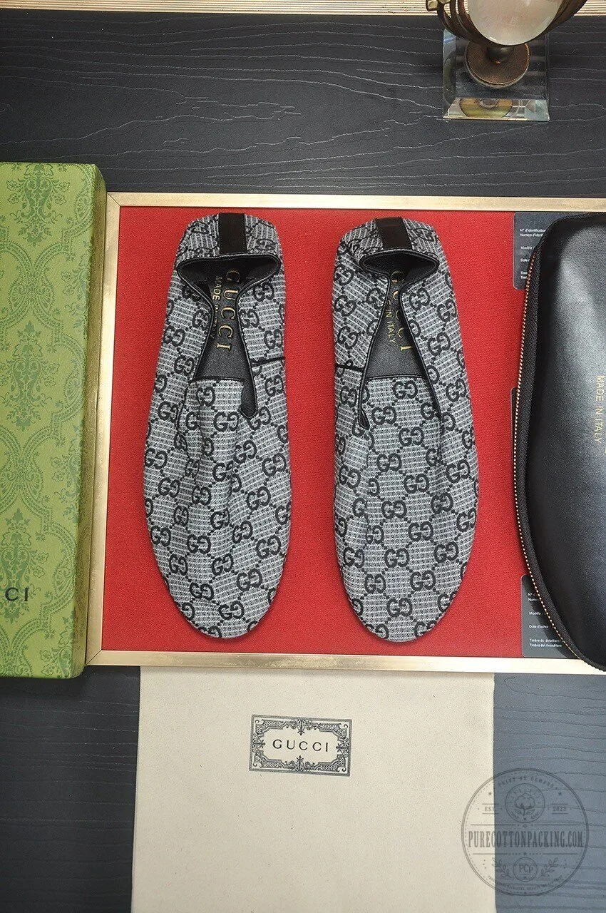 Gucci Monogrammed Slip-On Loafers for Men 7 Gucci Monogrammed Slip-On Loafers for Men