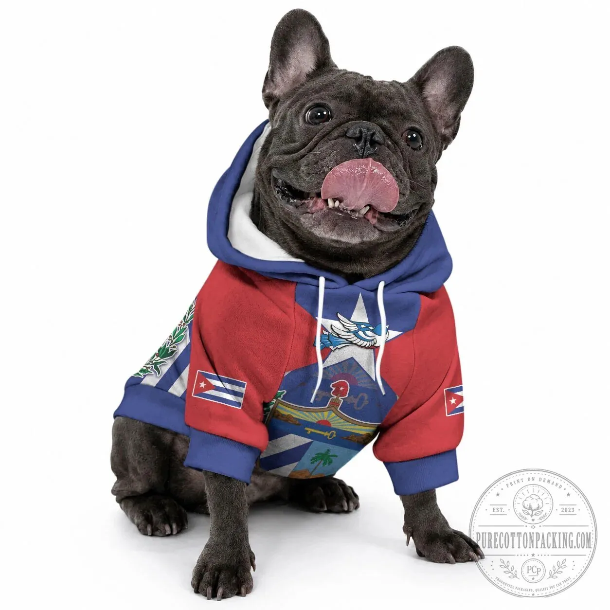 Cuban Trogon With Coat of Arms Pet Hoodie Viva Cuba Libre Dog Apparel 5 Cuban Trogon With Coat of Arms Pet Hoodie Viva Cuba Libre Dog Apparel