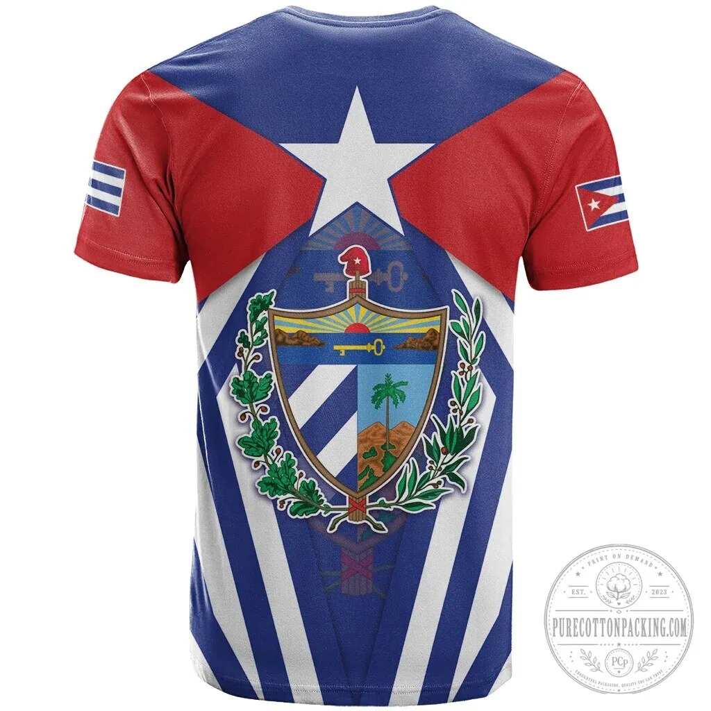 Cuba Flag And Coat Of Arms Cuban Trogon T-Shirt 3 Cuba Flag And Coat Of Arms Cuban Trogon T-Shirt
