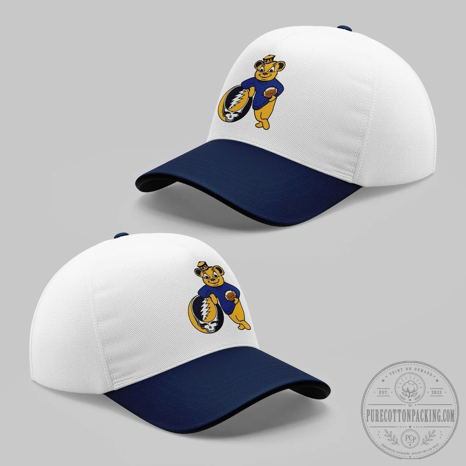 California Golden Bears Football Grateful Dead Inspired Navy Hoodie 7 California Golden Bears Football Grateful Dead Inspired Navy Hoodie