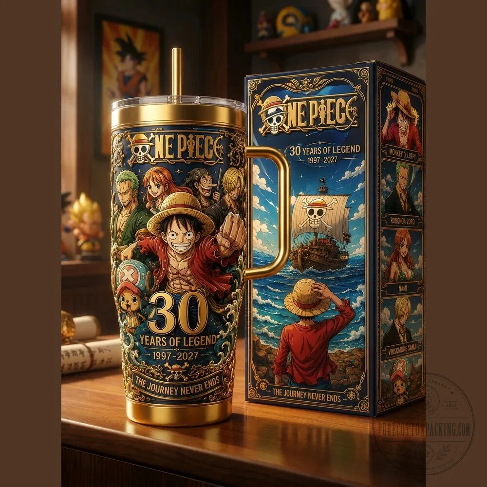 Stainless Steel Tumbler Celebrating 30 Years of One Piece Legacy