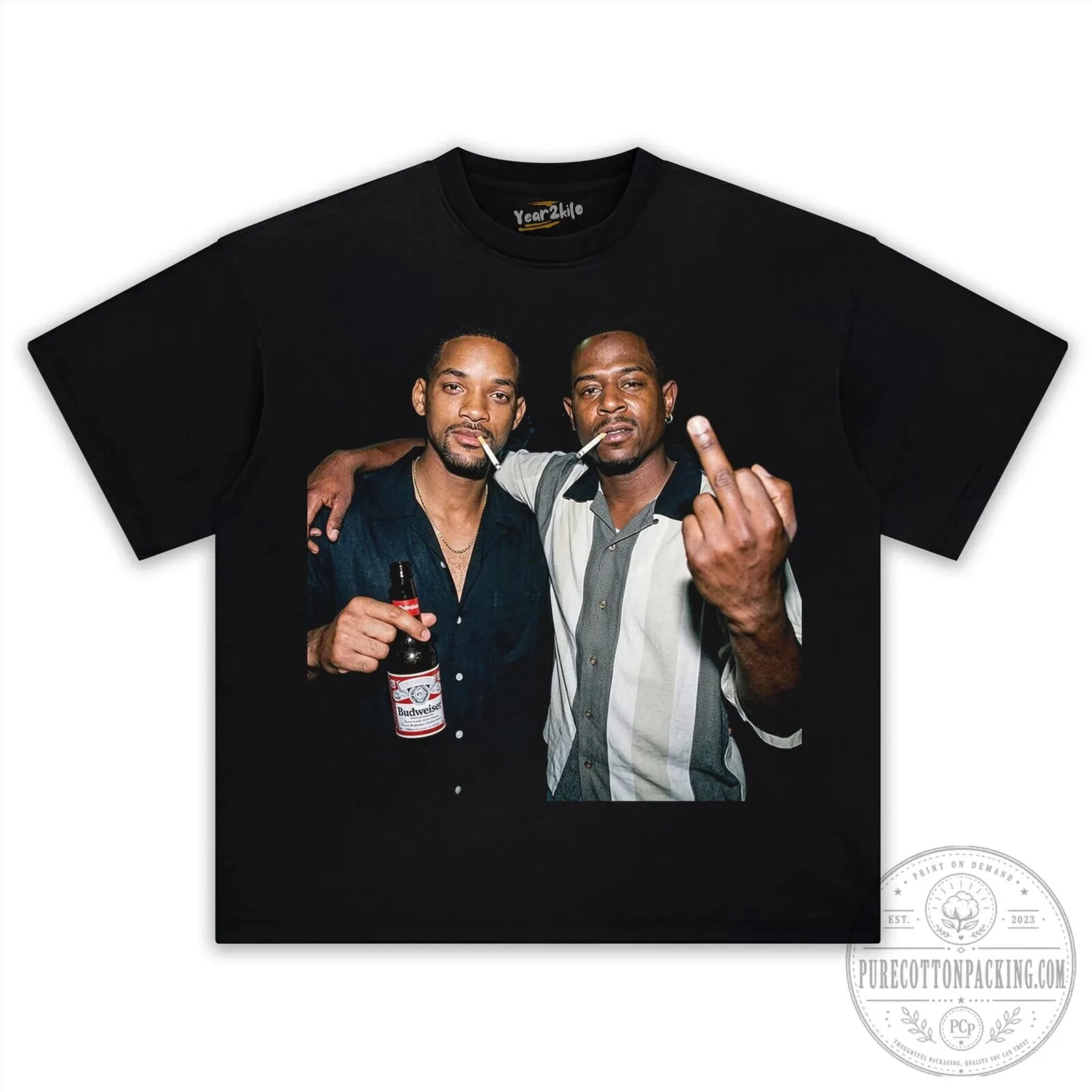 Bad Boys Will Smith Martin Lawrence Movie Poster Black T-Shirt 7 Bad Boys Will Smith Martin Lawrence Movie Poster Black T-Shirt