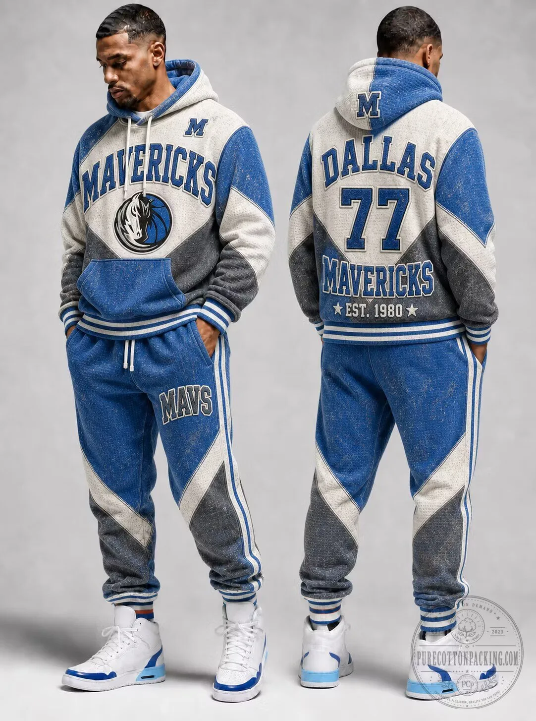 Dallas Mavericks Basketball Team Blue and Gray Hoodie Sweatshirt 1 Dallas Mavericks Basketball Team Blue and Gray Hoodie Sweatshirt
