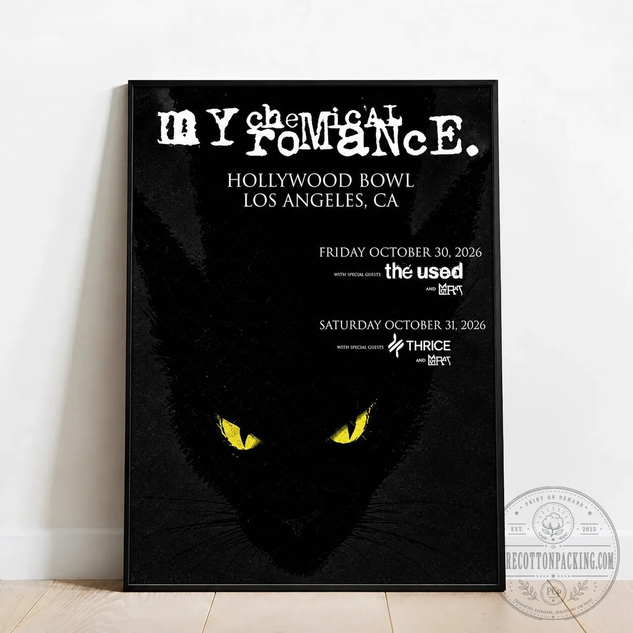 My Chemical Romance The Black Parade Hollywood Bowl Los Angeles Concert Poster