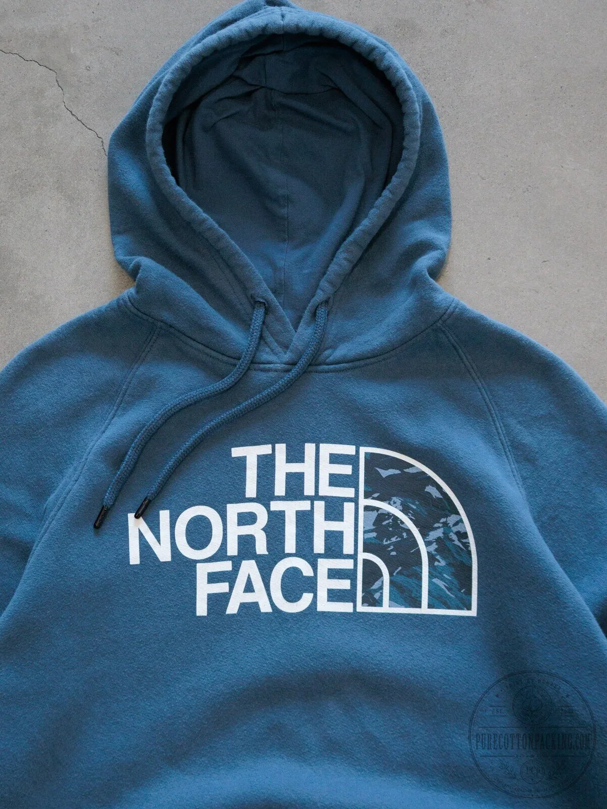 The North Face Blue Logo Graphic Hoodie for Women 4 The North Face Blue Logo Graphic Hoodie for Women