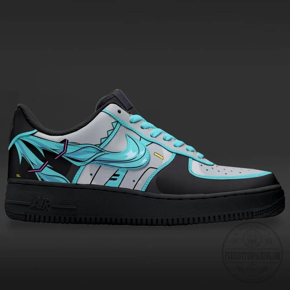 Hatsune Miku Vocaloid Anime Character Custom Air Force 1 Shoes 1 Hatsune Miku Vocaloid Anime Character Custom Air Force 1 Shoes