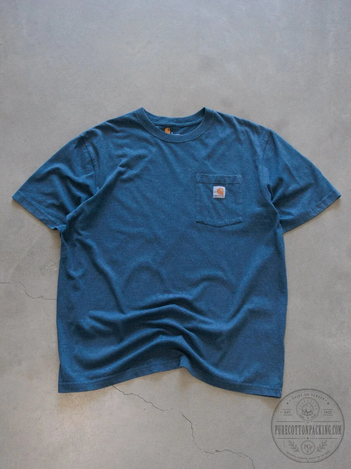 Carhartt Men's Blue Short Sleeve Workwear Pocket T-Shirt