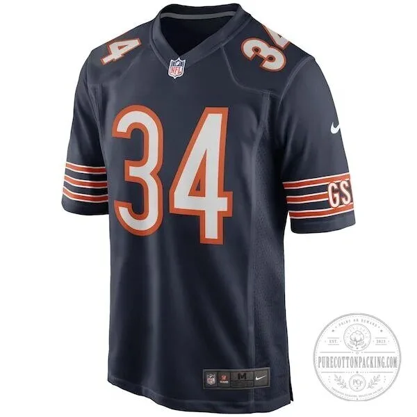 Chicago Bears Walter Payton Navy Blue Number 34 Football Jersey for Men 9 Chicago Bears Walter Payton Navy Blue Number 34 Football Jersey for Men